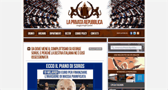 Desktop Screenshot of laprivatarepubblica.com